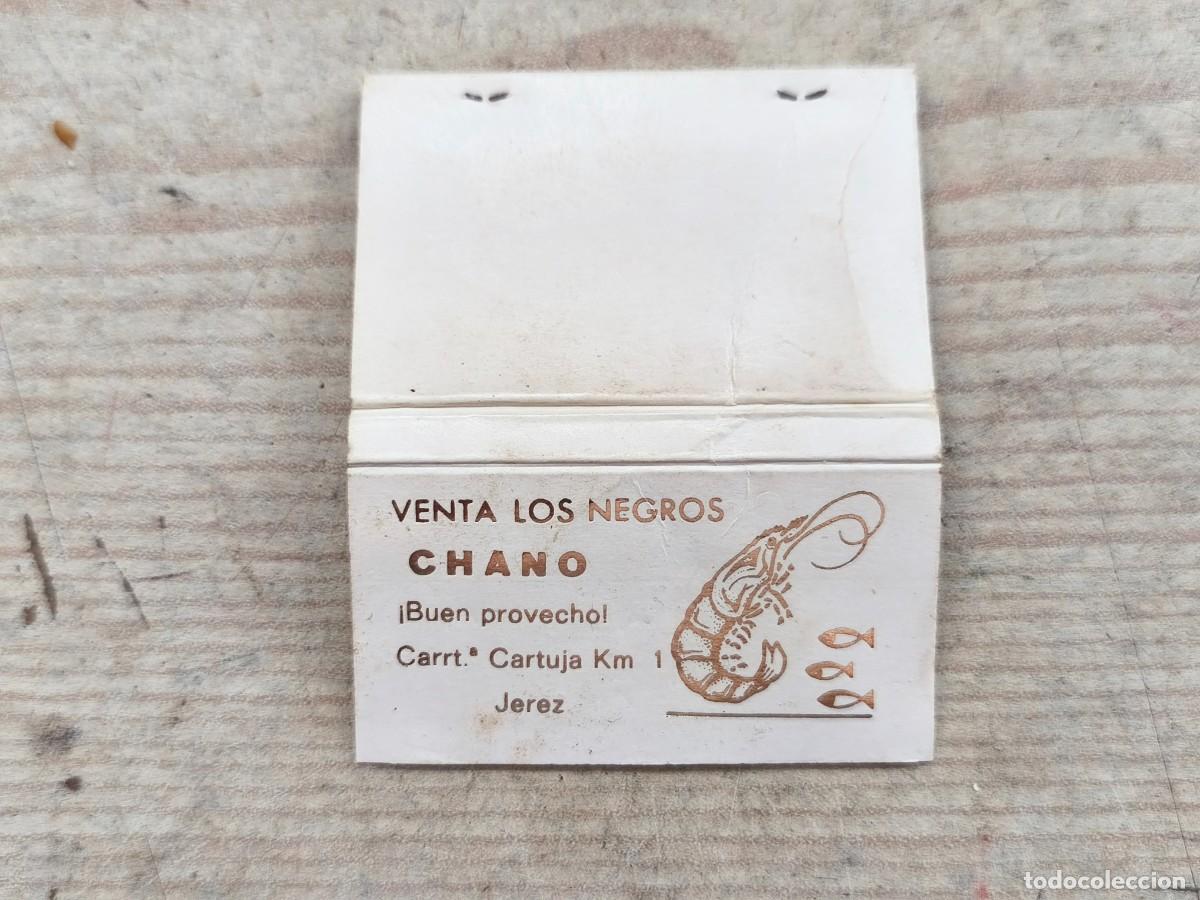 Cajas de cerillas: Carterita De Cerillas - Venta Los Negros (Chano) - Jerez De La Frontera - Cadiz - 011