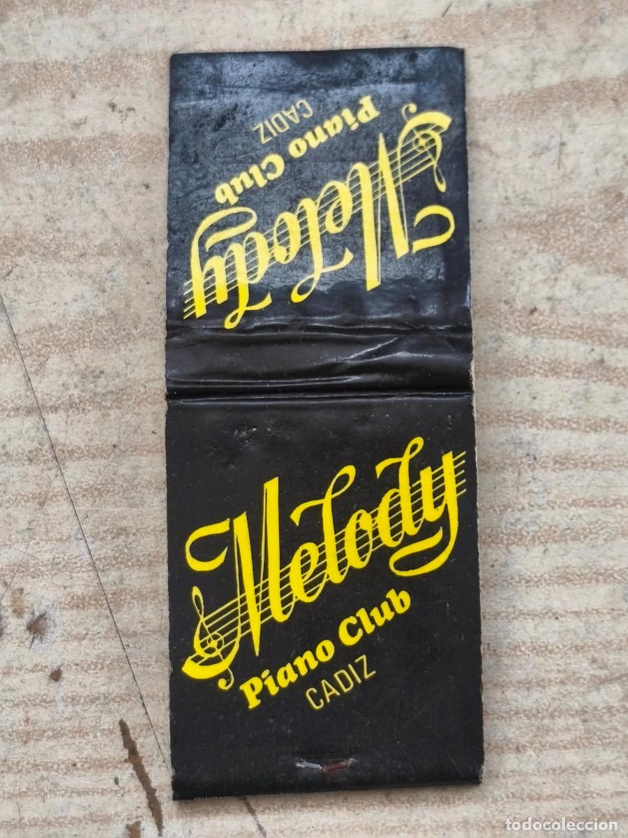 Cajas de cerillas: Carterita De Cerillas - Melody Piano Club - C&aacute;diz - 032