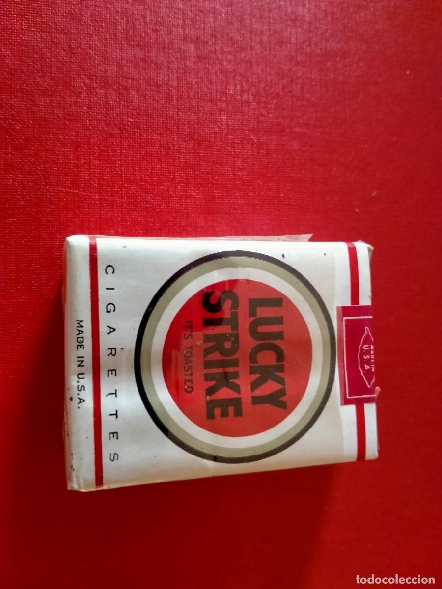 Cajas de cerillas: paquete de tabaco de lucky strike antiguo