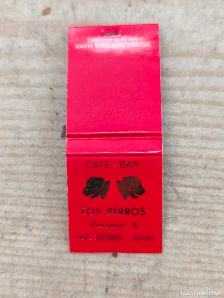 Cajas de cerillas: Carterita De Cerillas - Cafe - Bar Los Perros - Jerez De La Frontera - Cadiz - 041