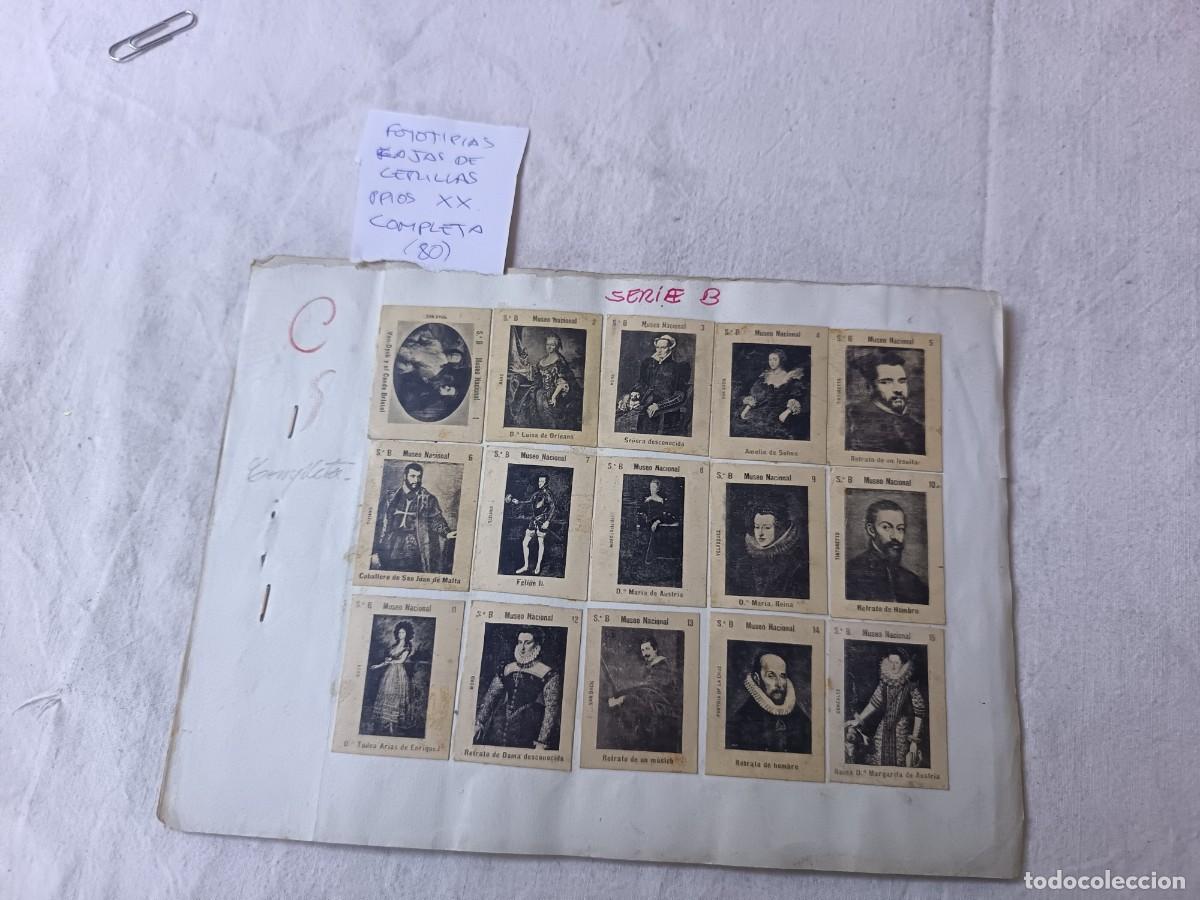 Cajas de cerillas: Colecci&oacute;n de fototipias, cajas de cerillas, ppios XX, completa (80)