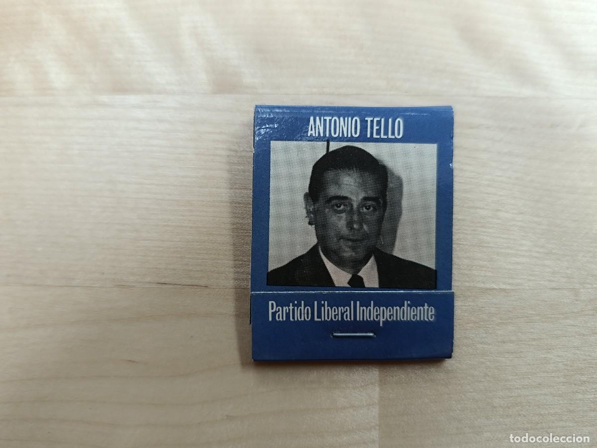 Cajas de cerillas: CAJA DE CERILLAS PARTIDO LIBERAL INDEPENDIENTE A&Ntilde;OS 70