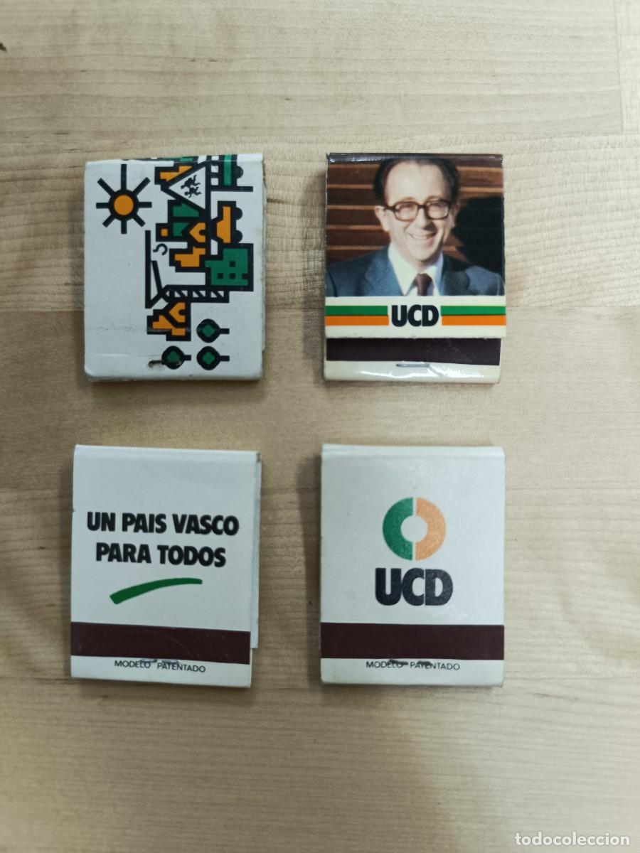 Cajas de cerillas: LOTE 4 CAJAS DE CERILLAS UCD A&Ntilde;OS 1979-1983