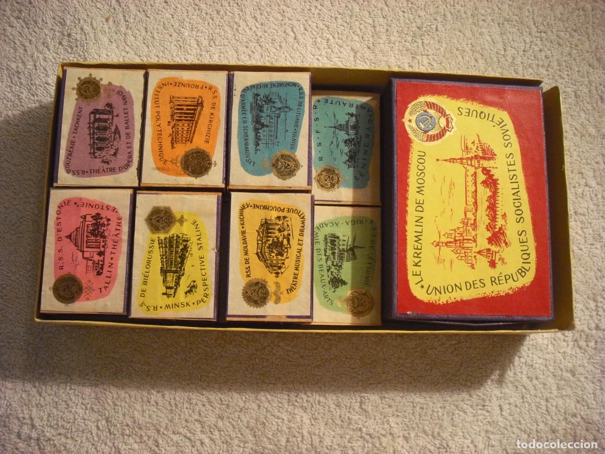 Cajas de cerillas: COLECCION DE 15 CAJAS DE CERILLAS RUSAS, A&Ntilde;O 1958