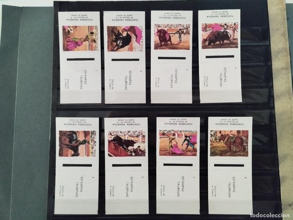 Cajas de cerillas: COLECCION DE CAJAS DE CERILLAS. TEMA TAUROMAQUIA. 20 CAJAS. ESCENAS TAURINA. DIBUJOS DE A. CASERO.