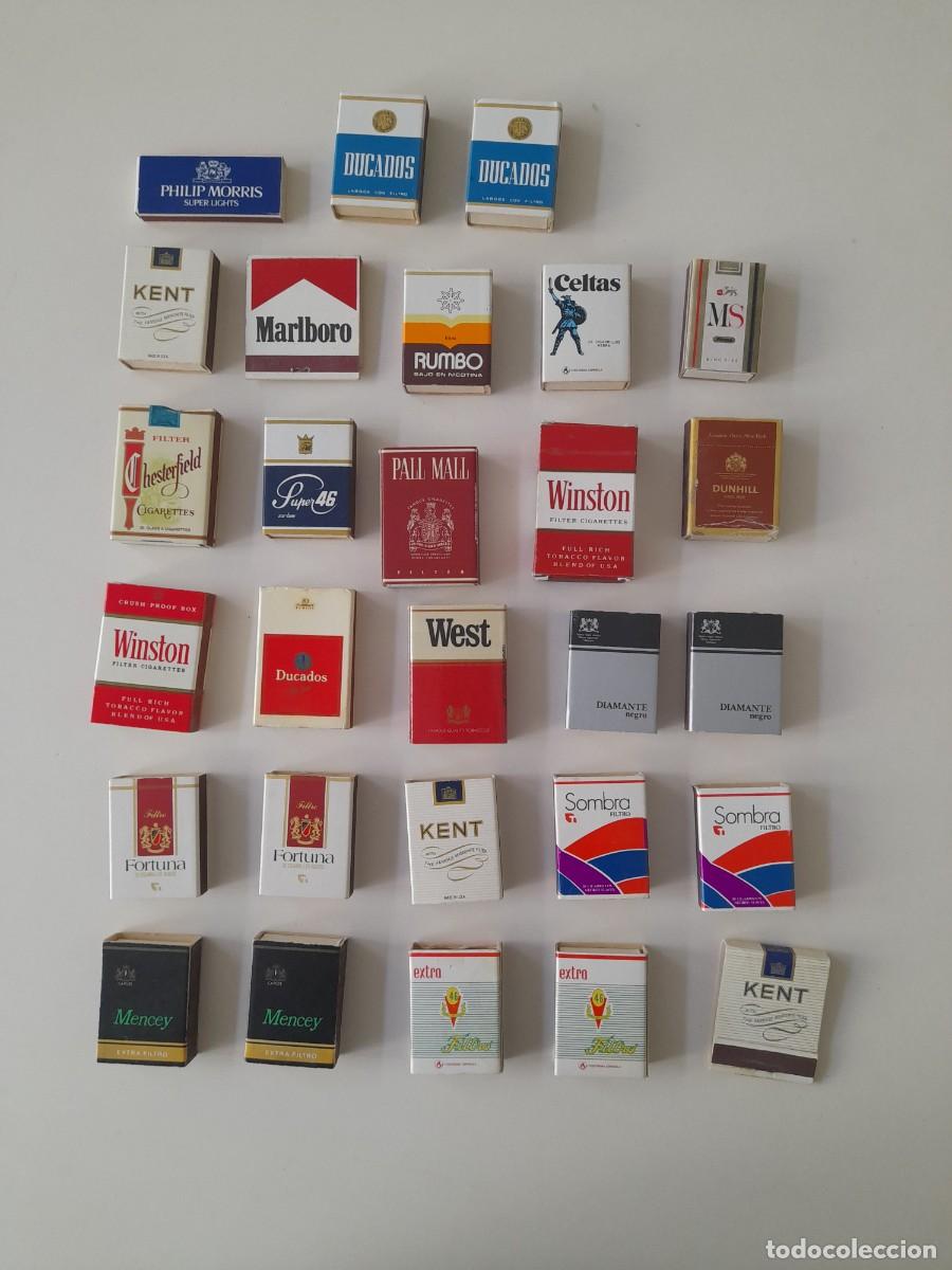 Cajas de cerillas: Cajetillas de cerillas marcas de tabaco a&ntilde;os 80