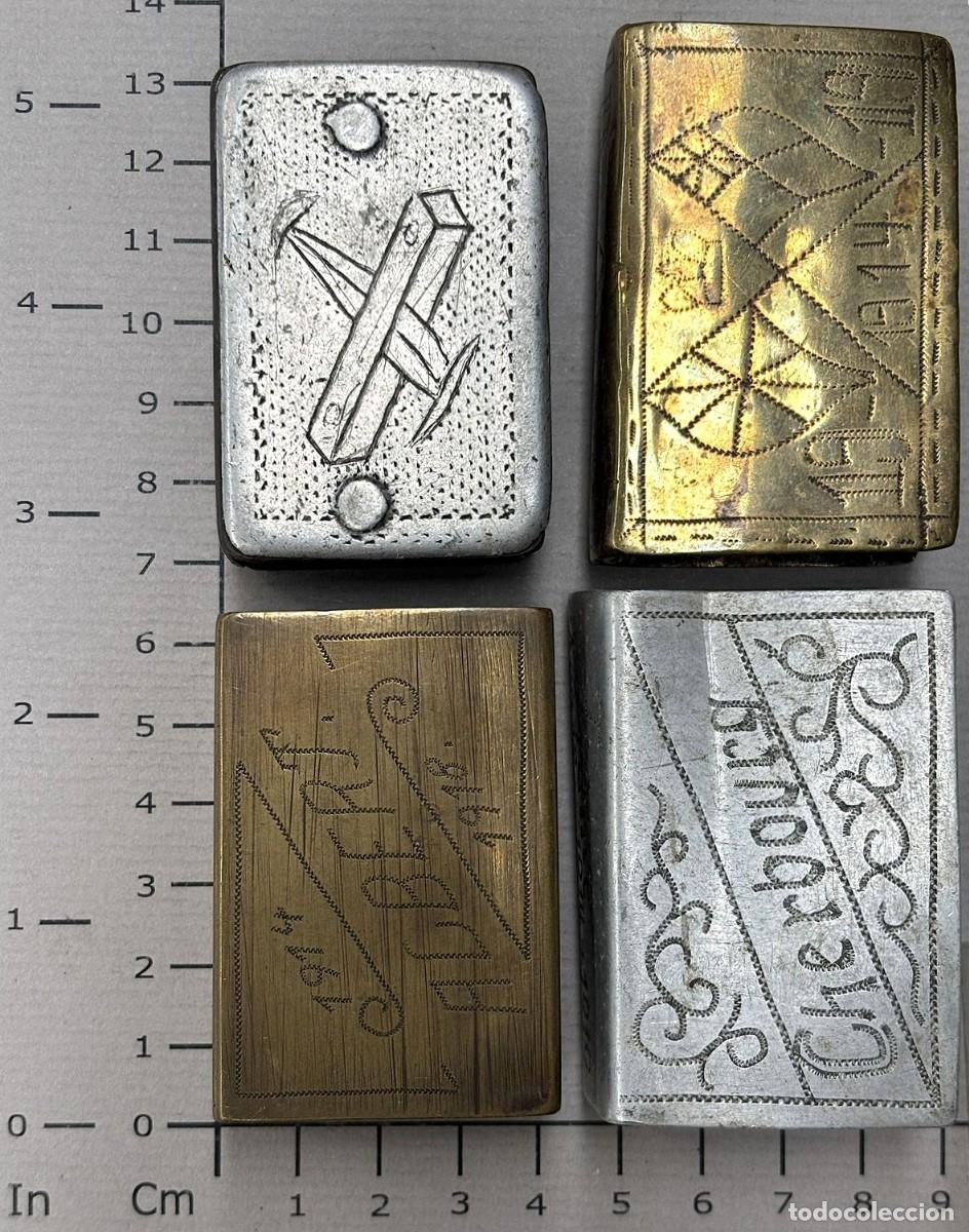 Cajas de cerillas: Juego de 4 cajas de cerillas 1&ordf; GUERRA MUNDIAL
