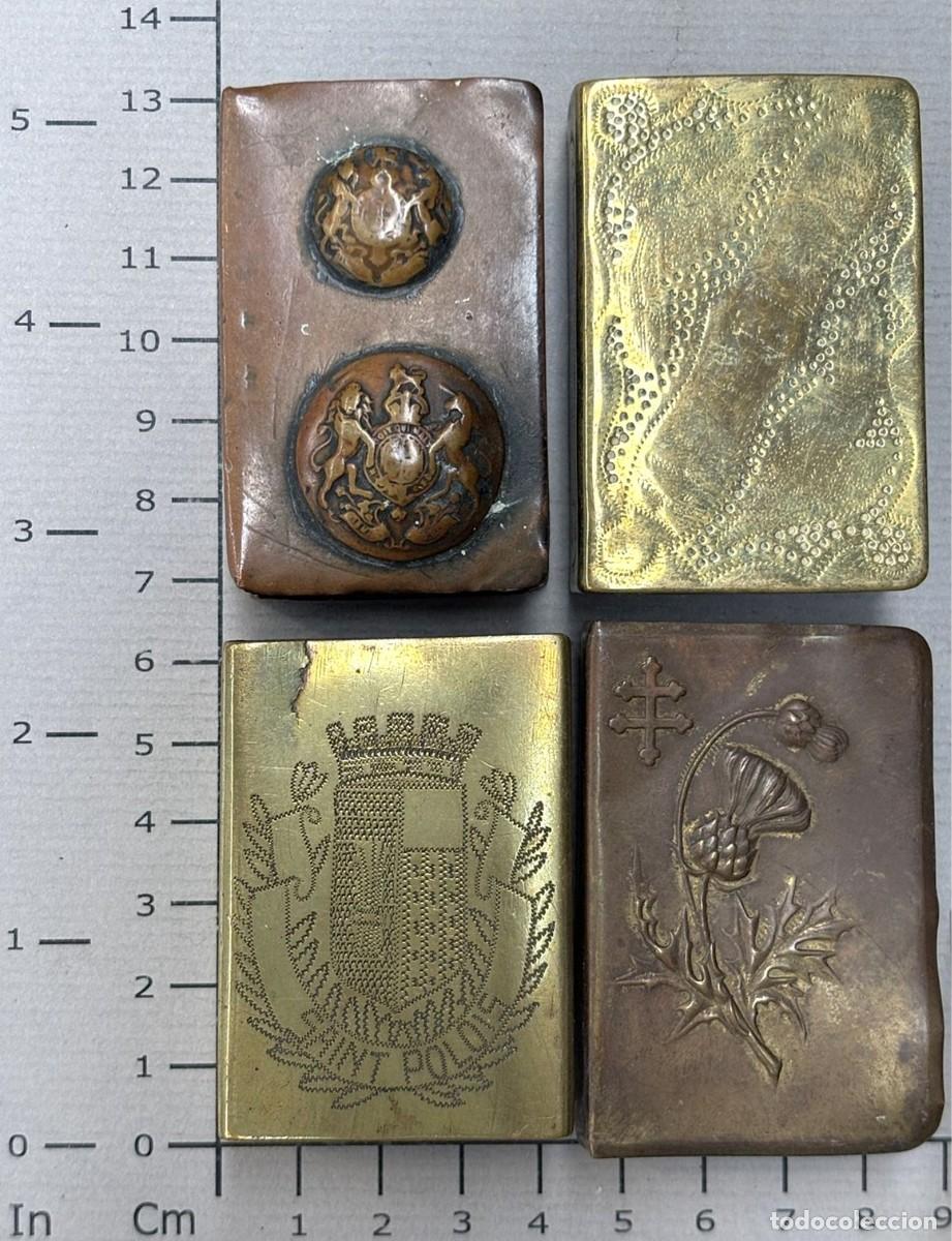 Cajas de cerillas: Juego de 4 cajas de cerillas 1&ordf; GUERRA MUNDIAL