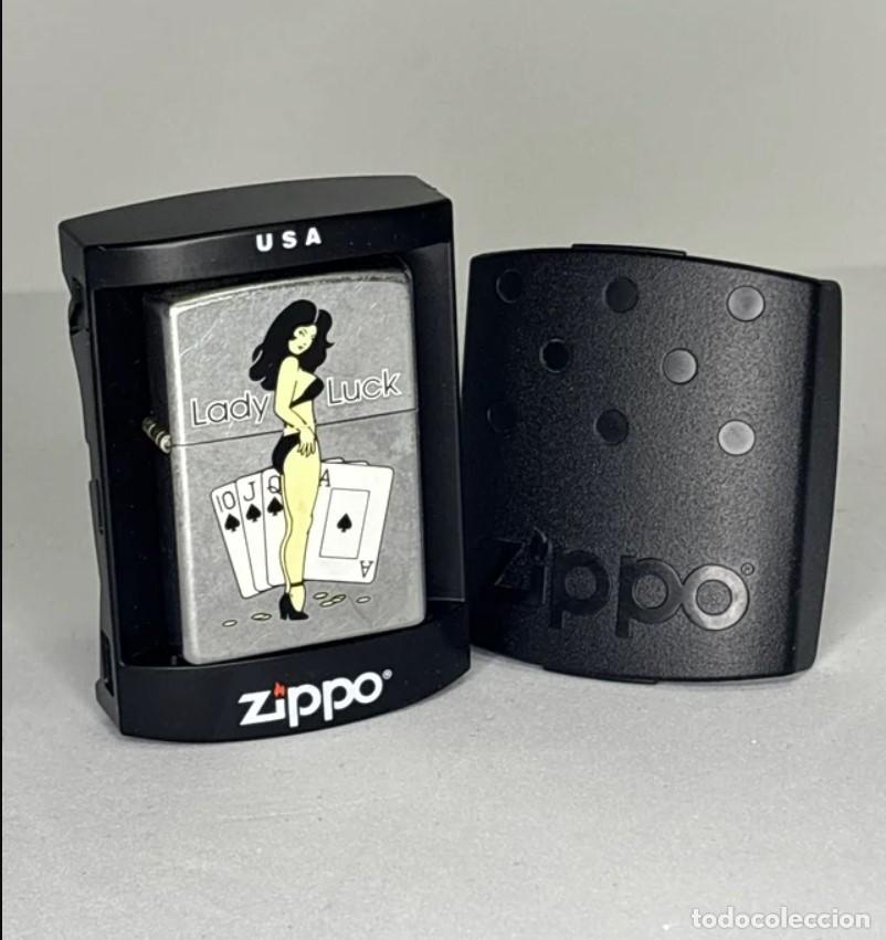 Cajas de cerillas: Zippo Lady Luck USA con caja - Foto 1
