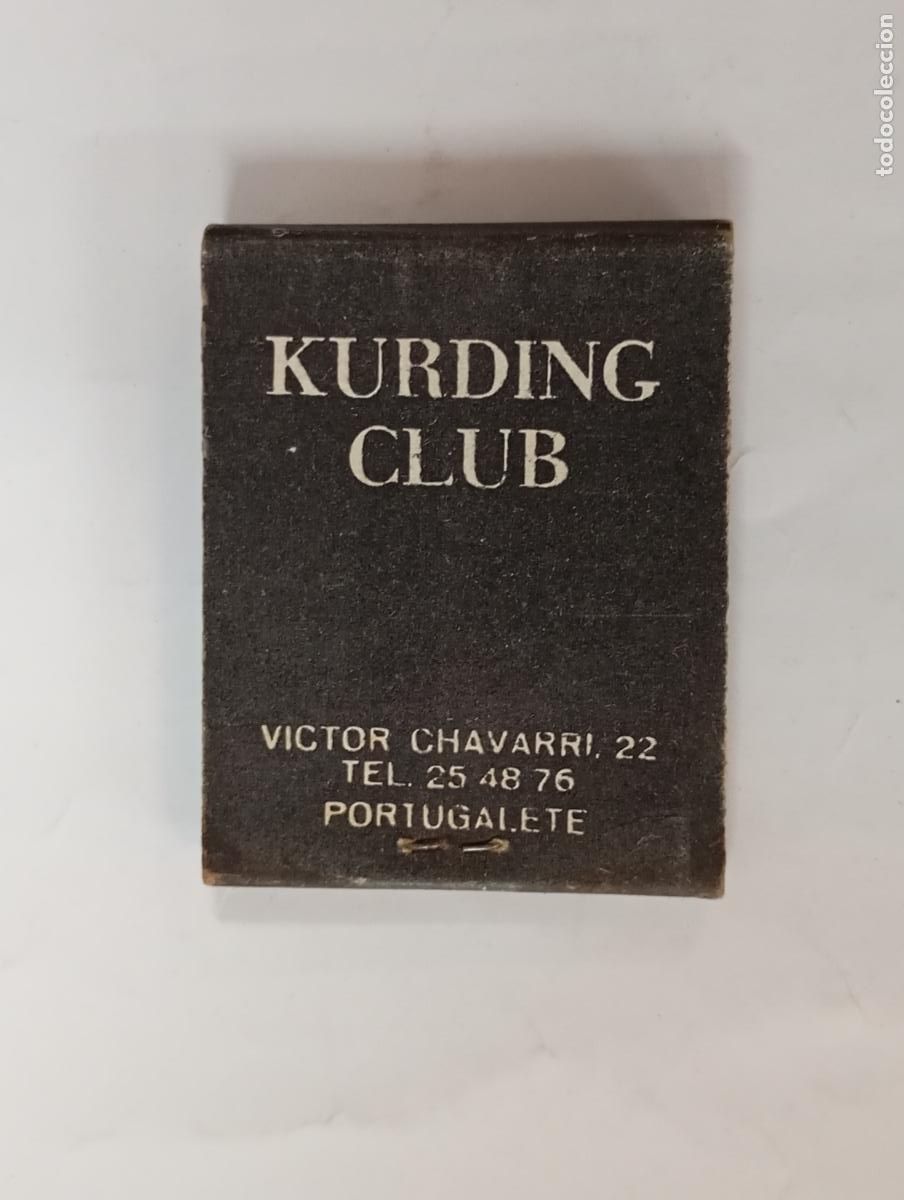 Cajas de cerillas: CAJA DE CERILLAS KURDING CLUB PORTUGALETE. PN19