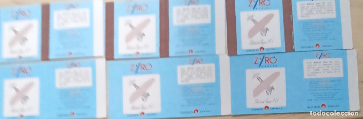 Cajas de cerillas: .LOTE 6 CARATULAS CAJAS CERILLAS AVIONES ANTIGUOS FOSF.ESPA&Ntilde;OLA B ERLIOT TIPO XI