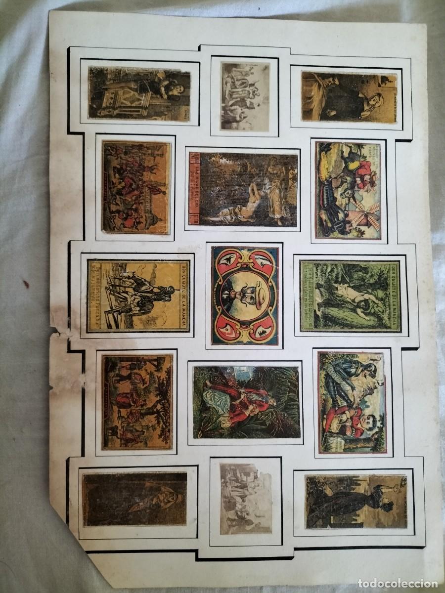 Cajas de cerillas: LAMINA CON 15 envueltas -CROMOS DEL S. XIX DE CAJAS DE CERILLAS