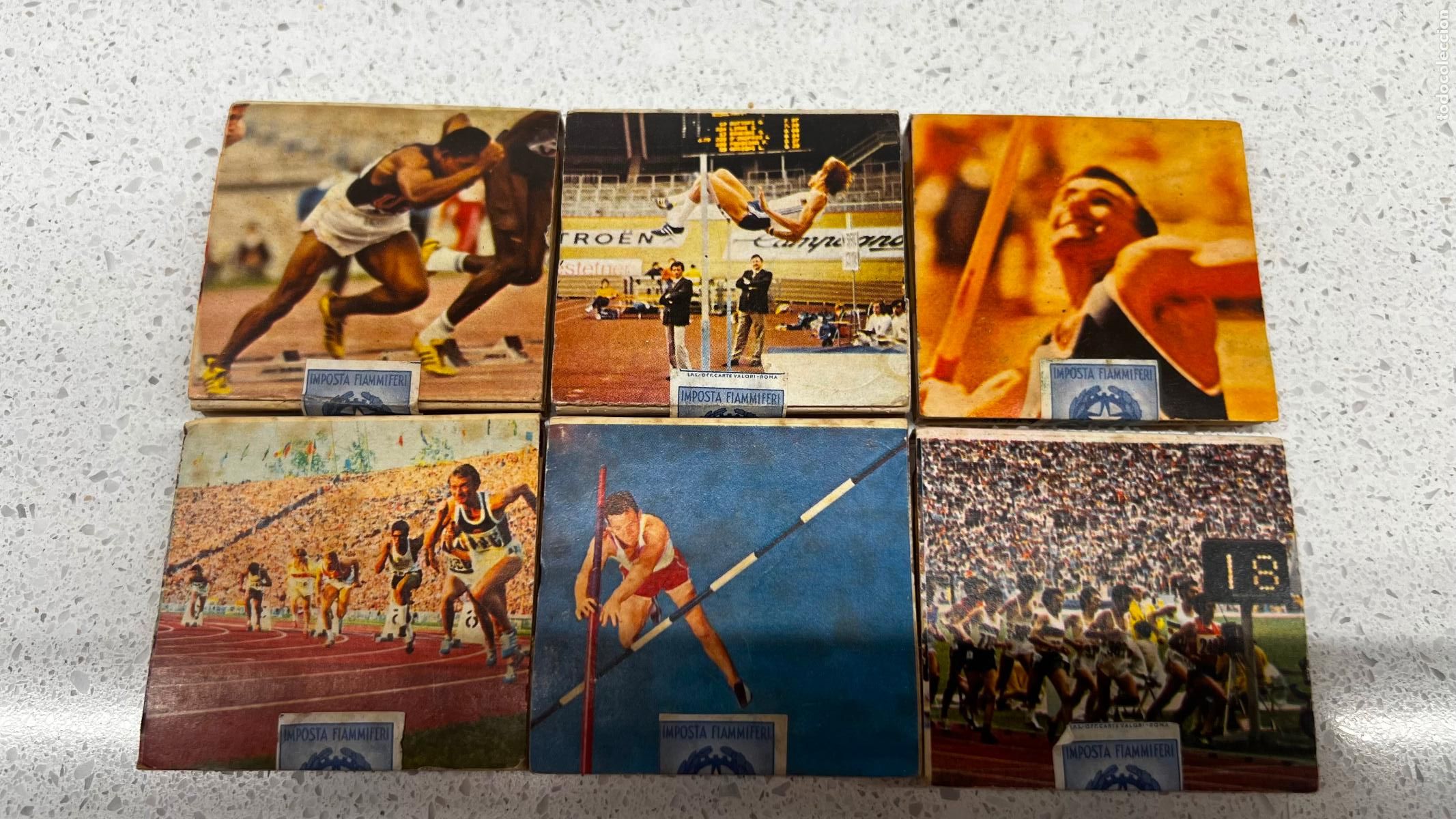 Cajas de cerillas: CERILLAS - LOTE DE CAJAS DE CERIILAS RECORDS OLIMPICI, A&Ntilde;O 1960 LLENAS!