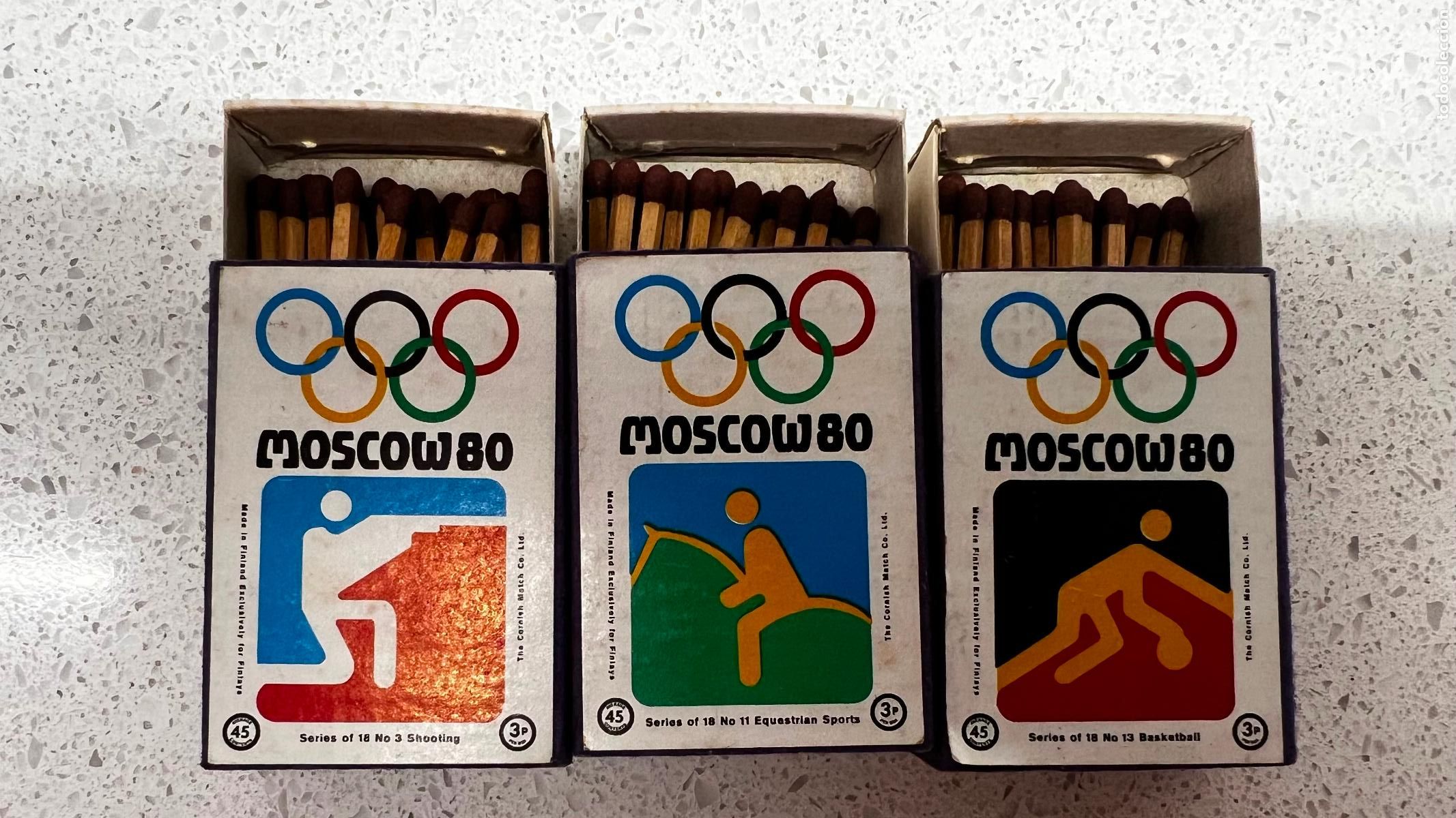 Cajas de cerillas: CERILLAS - LOTE DE CAJAS DE CERIILAS MOSCOW 80 CON CERILLAS!