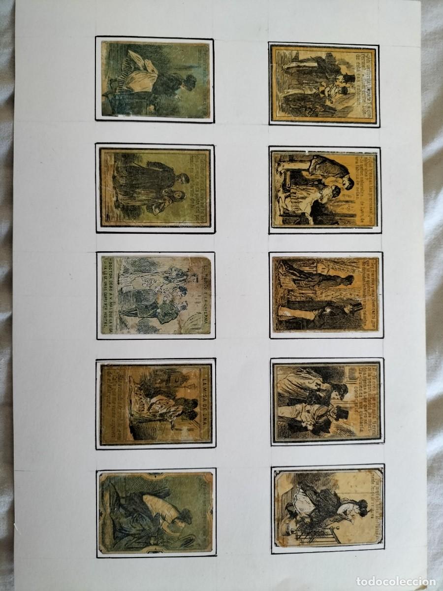 Cajas de cerillas: LAMINA CON 10 etiquetas CROMOS DEL S. XIX DE CAJAS DE CERILLAS