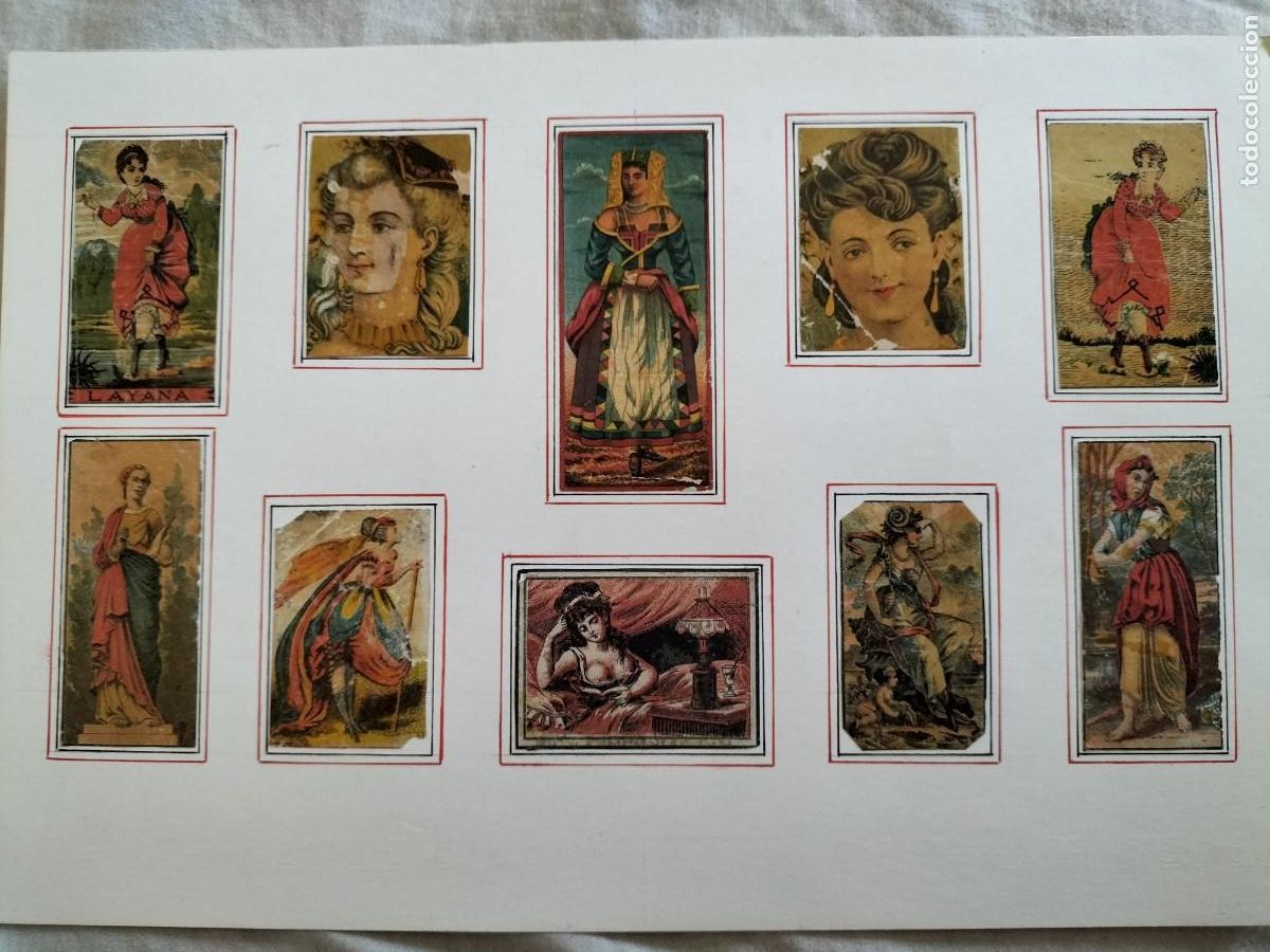 Cajas de cerillas: LAMINA CON 10 etiquetas CROMOS DEL S. XIX DE CAJAS DE CERILLAS