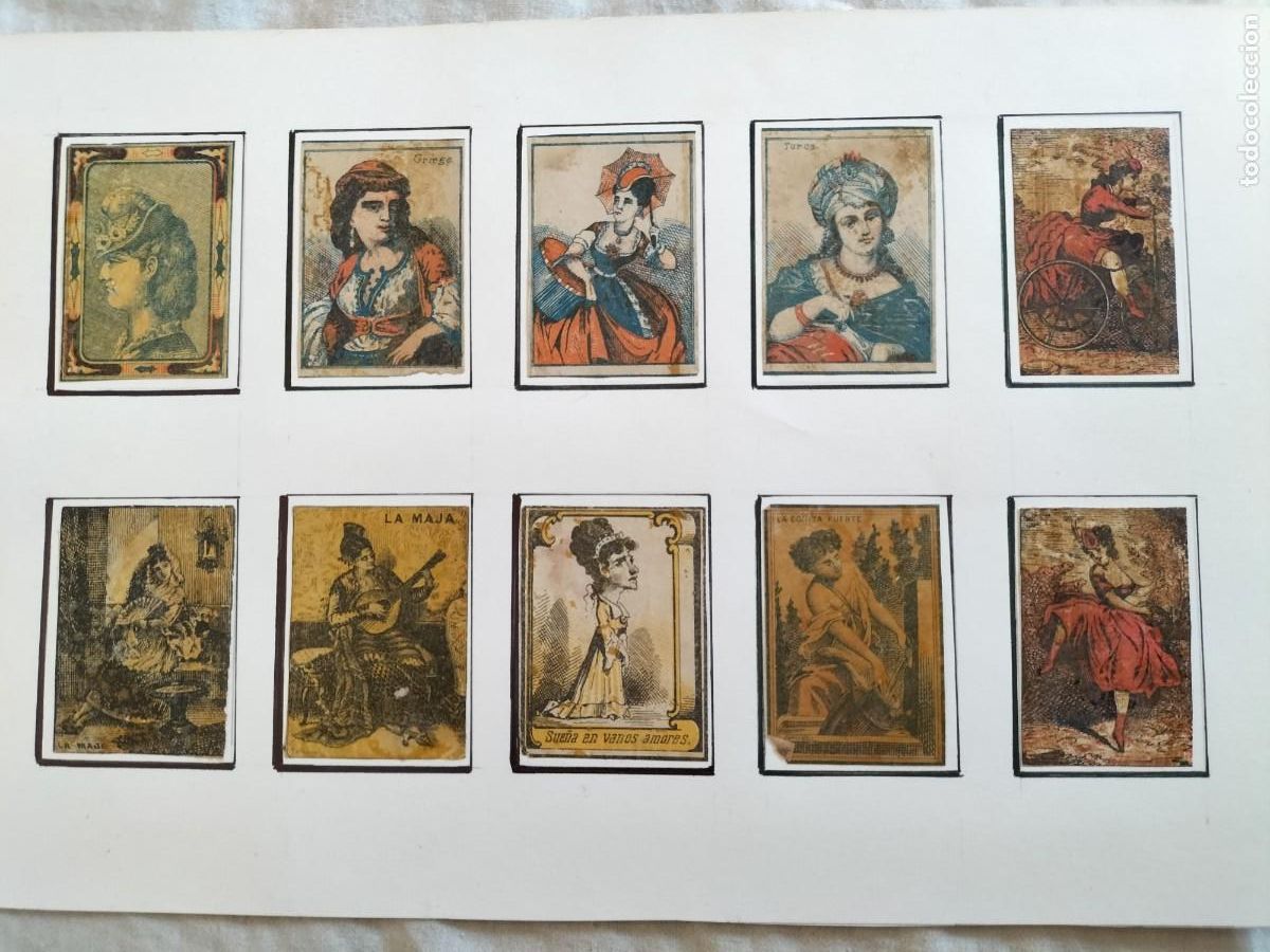 Cajas de cerillas: LAMINA CON 10 etiquetas CROMOS DEL S. XIX DE CAJAS DE CERILLAS