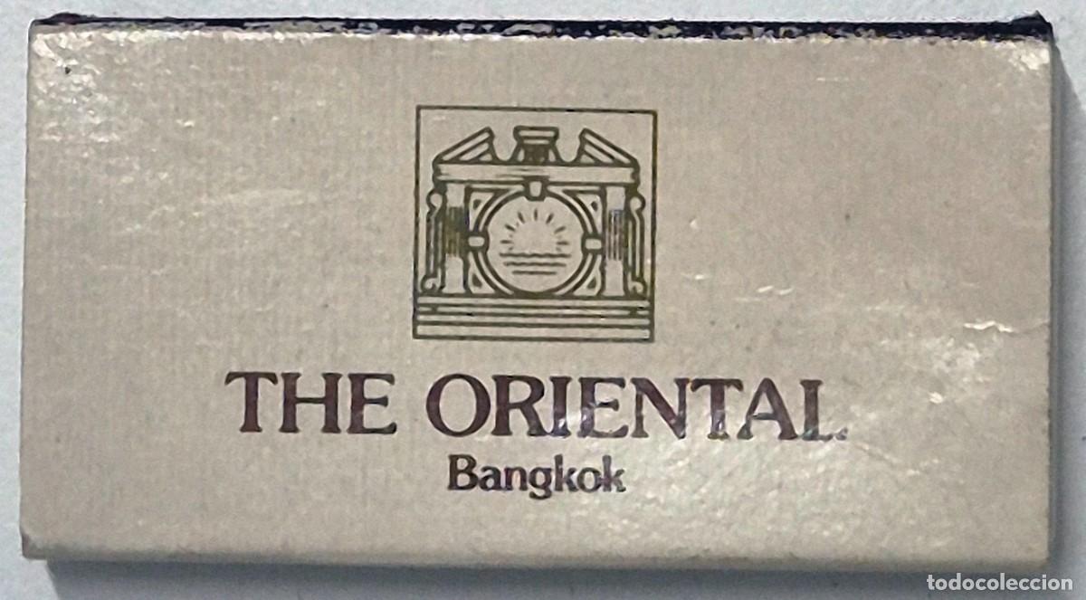 Cajas de cerillas: Caja de cerillas Bangkock. Restaurante Le Normadie Grill del hotel The Oriental. D&eacute;cada de los 60/70