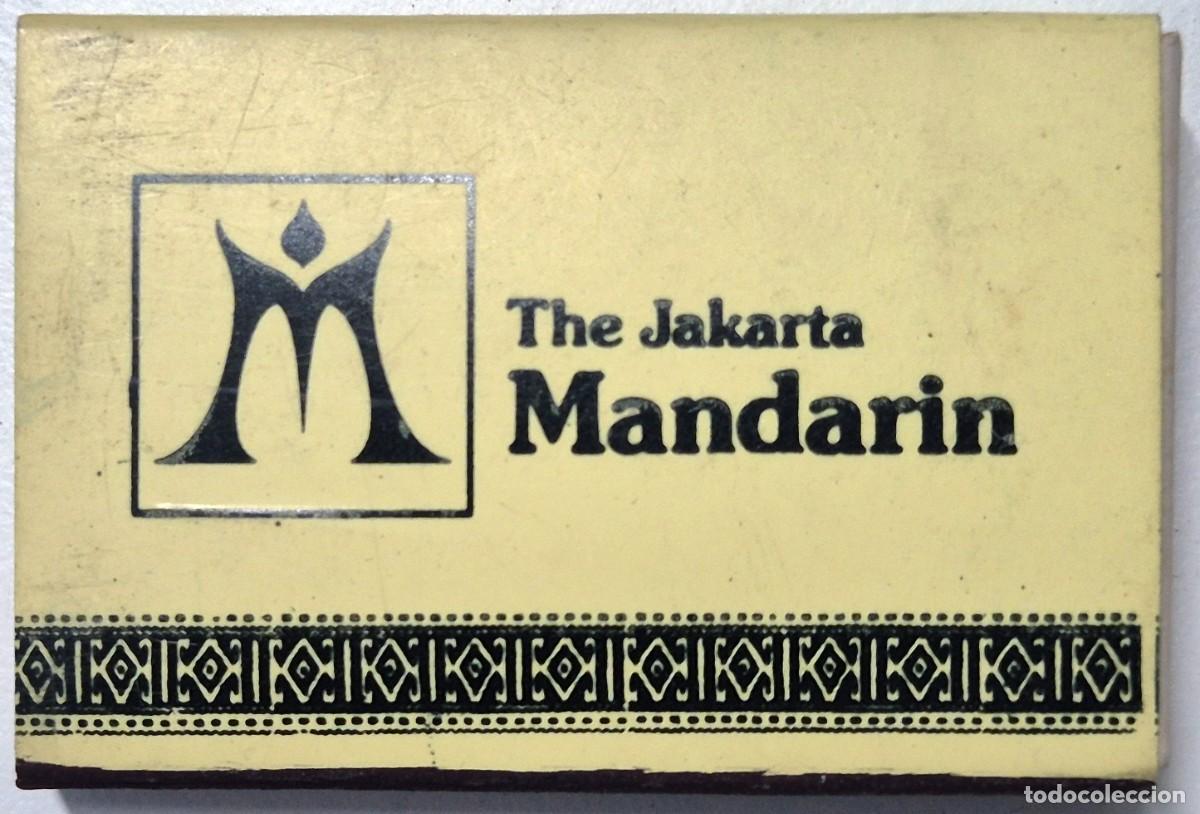 Cajas de cerillas: Caja de cerillas Indonesia. The Jakarta Mandarin (Yakarta) D&eacute;cada de los 60/70