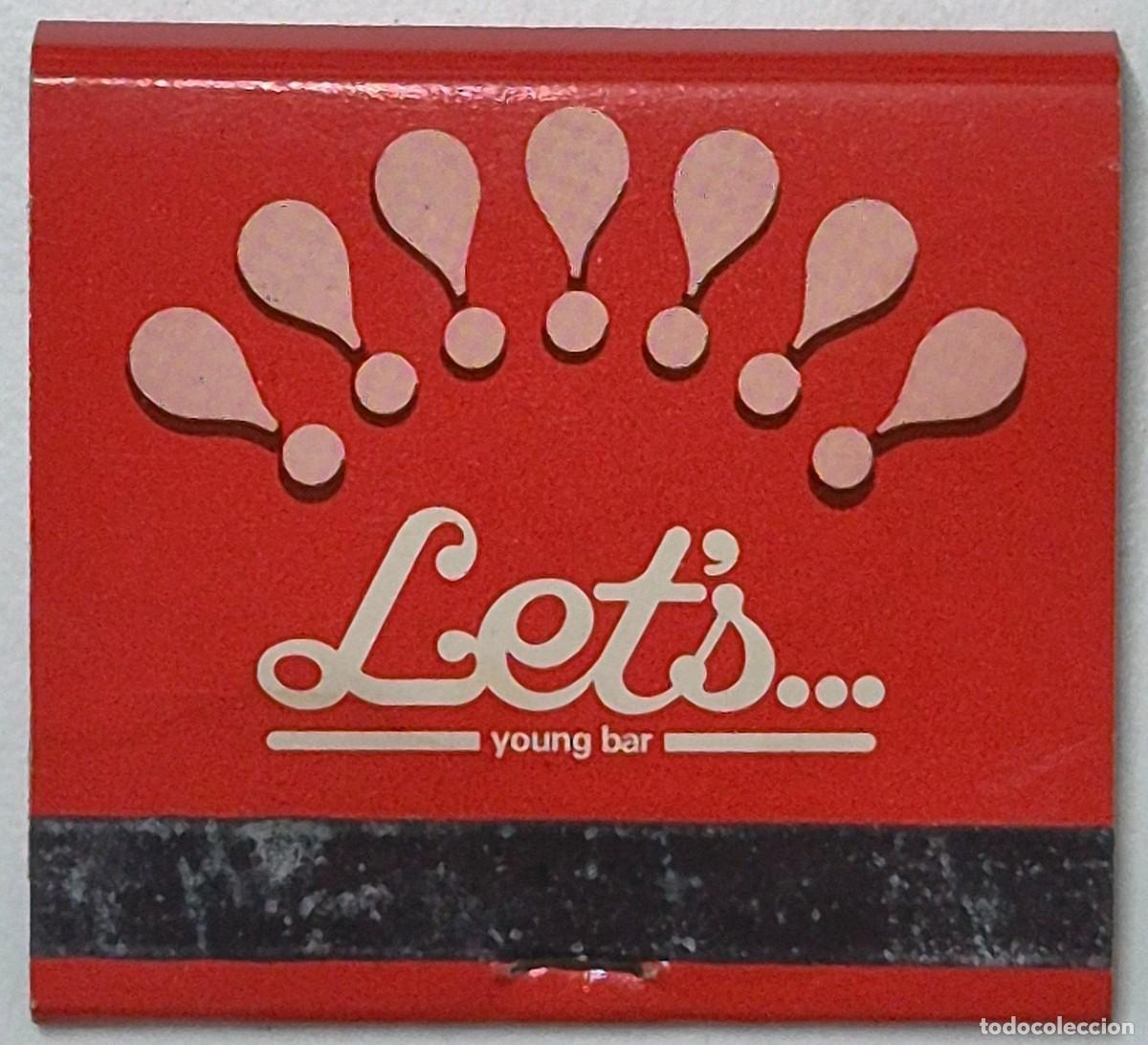 Cajas de cerillas: Carpeta de cerillas Asia. Let's Young Bar. D&eacute;cada de los 60/70. Completa
