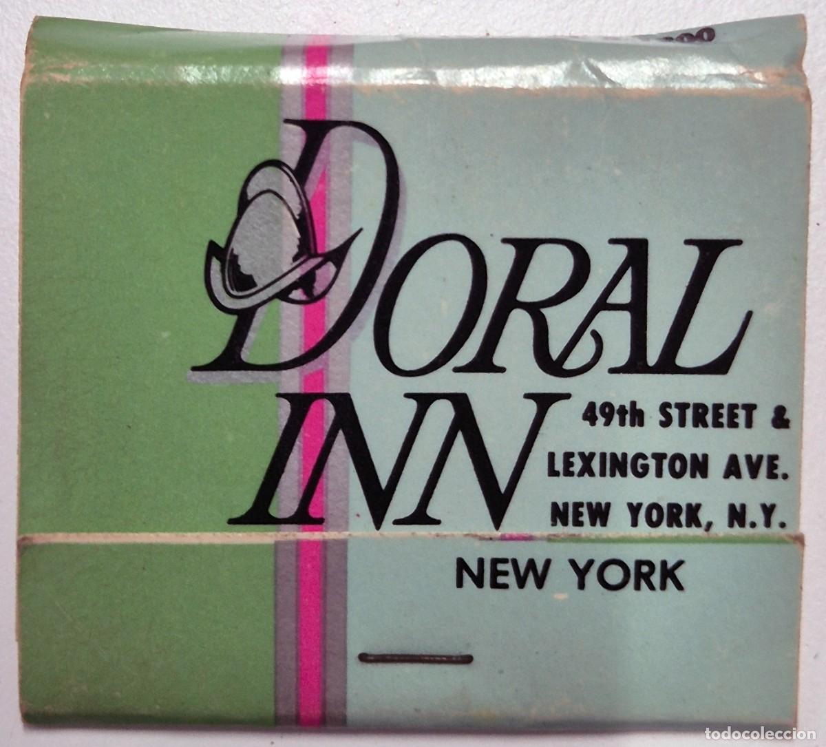 Cajas de cerillas: Caja de cerillas USA. Doral Inn (New York) D&eacute;cada de los 60/70. Completa