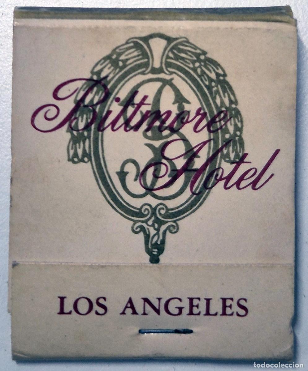 Cajas de cerillas: Caja de cerillas USA. Bittmore Hotel (Los Angeles) D&eacute;cada de los 60/70. Completa