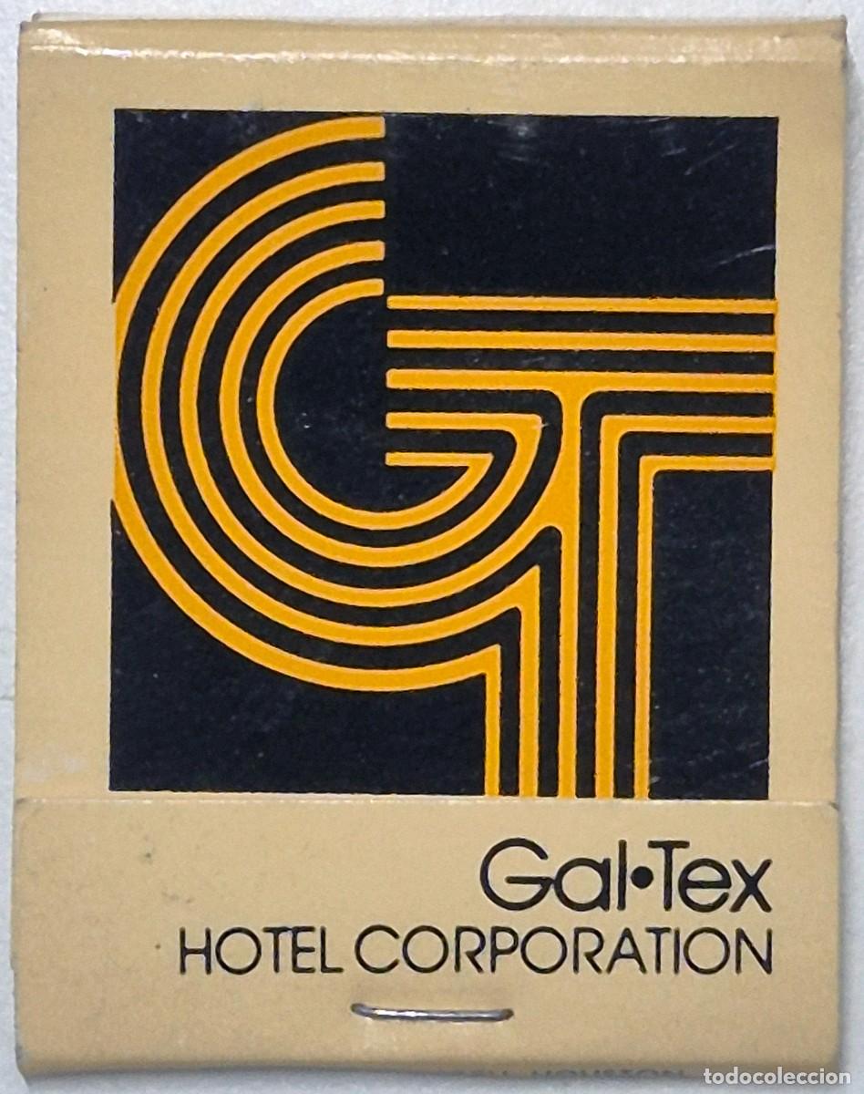 Cajas de cerillas: Caja de cerillas USA. Gal-Tex Hotel Corporation (Galveston, Texas) D&eacute;cada de los 60/70. Completa