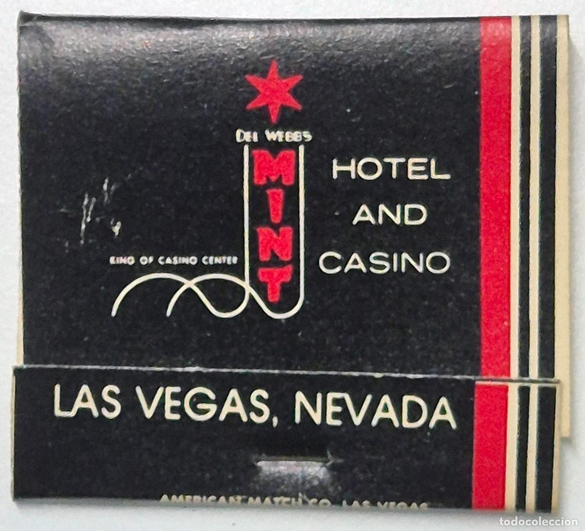 Cajas de cerillas: Caja de cerillas USA. Del Webb Hotel & Casino (Las Vegas) D&eacute;cada de los 60/70. Completa