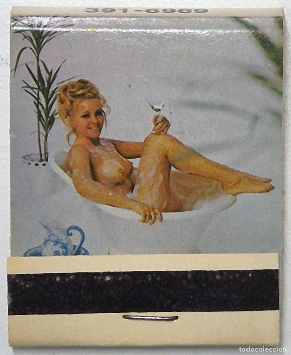 Cajas de cerillas: Caja de cerillas USA. Powell St. Nude Encounter Studio. D&eacute;cada de los 60/70. Completa