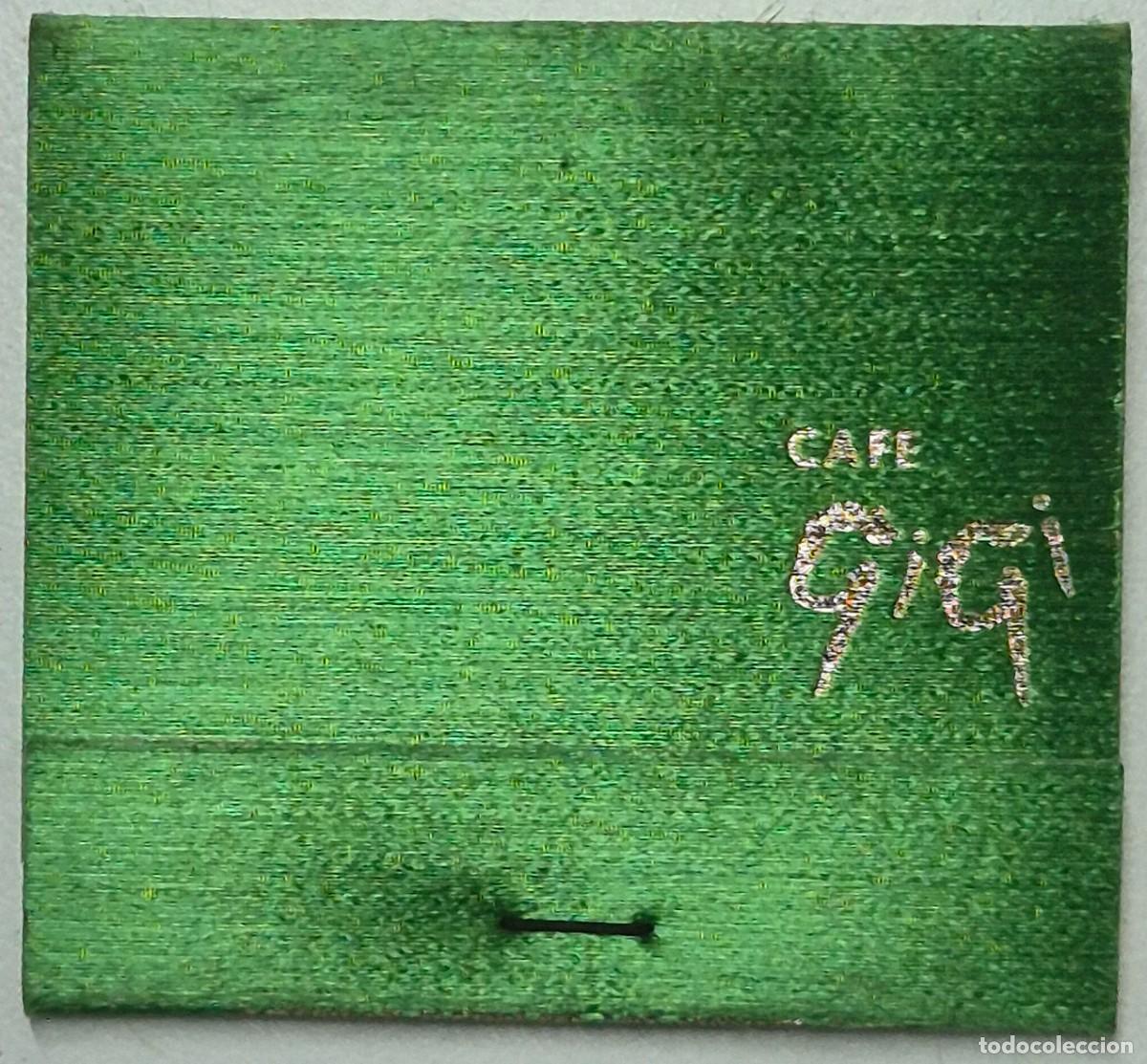 Cajas de cerillas: Caja de cerillas USA. Cafe Gigi - MGM (Las Vegas) D&eacute;cada de los 60/70. Completa
