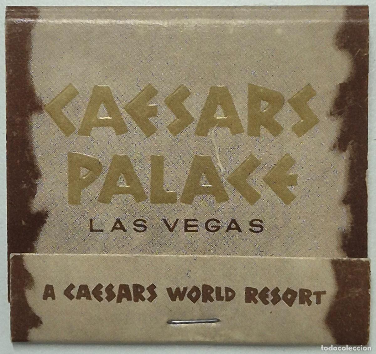 Cajas de cerillas: Caja de cerillas USA. Caesars Palace (Las Vegas) D&eacute;cada de los 60/70. Completa