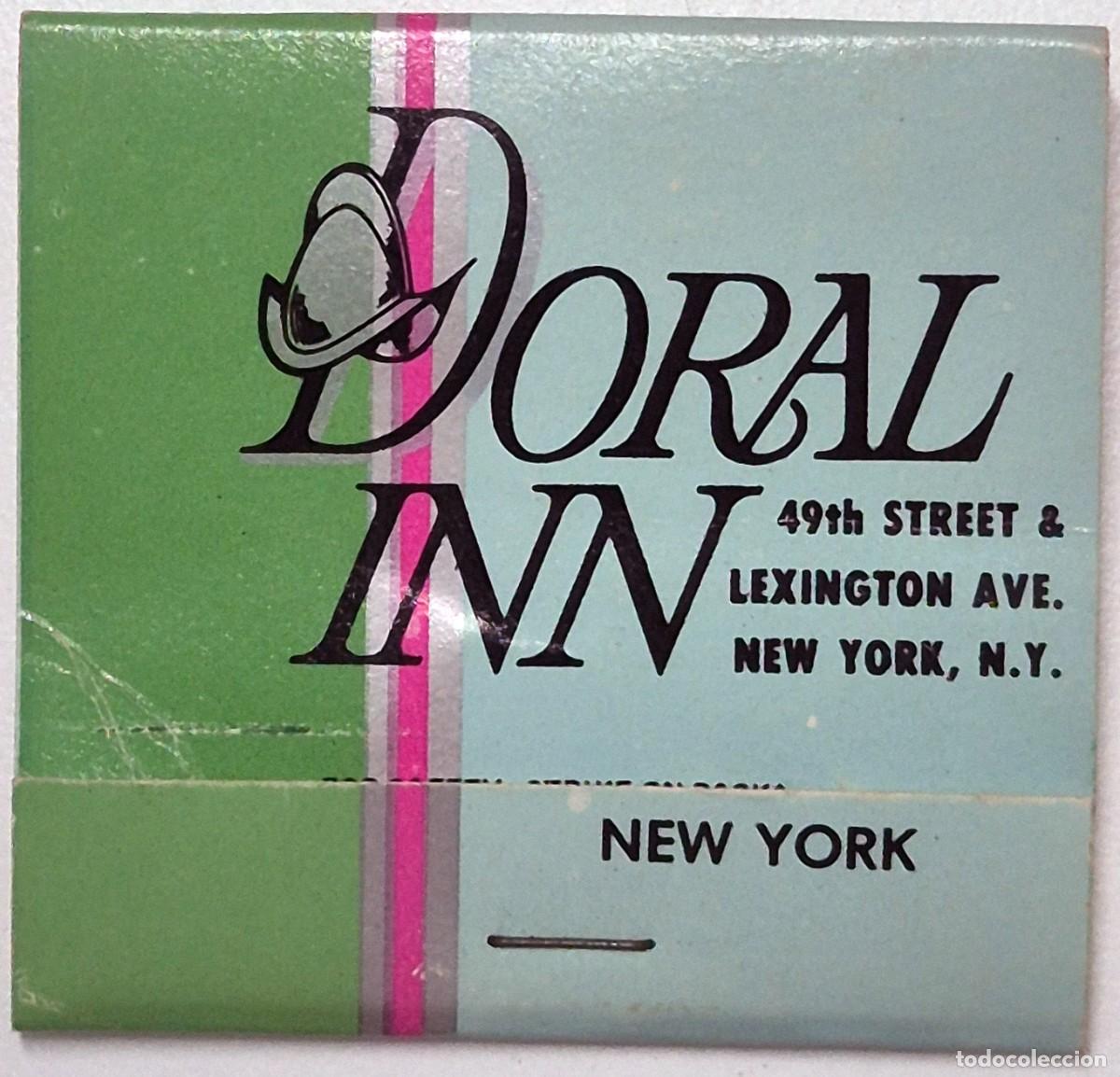 Cajas de cerillas: Caja de cerillas USA. Doral Inn (New York) / Doral Beach Hotel (Miami Beach) Completa