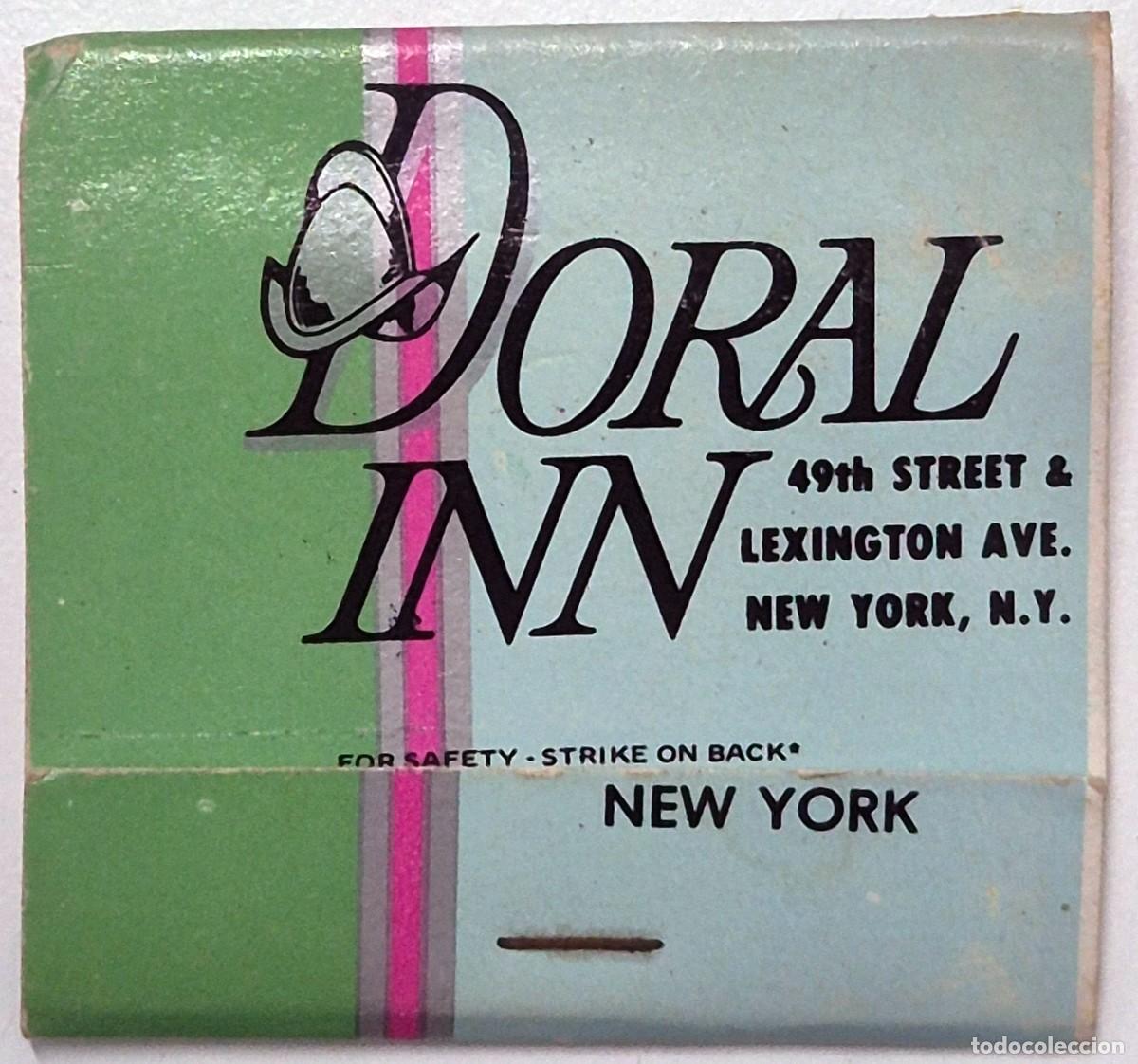 Cajas de cerillas: Caja de cerillas USA. Doral Inn (New York) / Doral Beach Hotel (Miami Beach) Completa