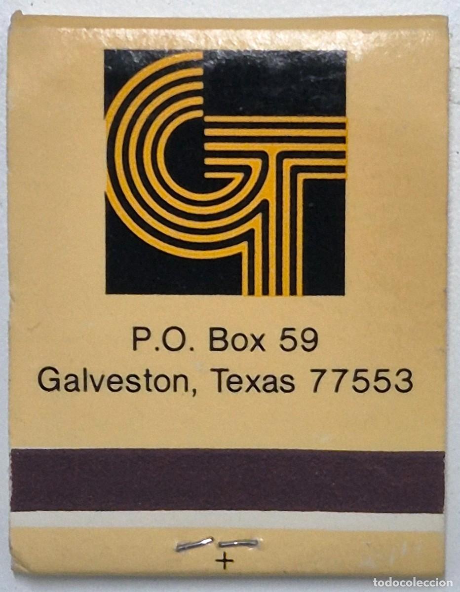 Cajas de cerillas: Caja de cerillas USA. Gal-Tex Hotel Corporation (Galveston, Texas) D&eacute;cada de los 60/70. Completa