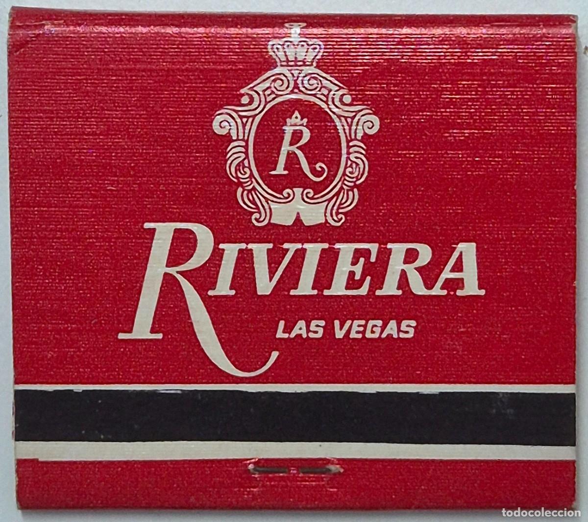 Cajas de cerillas: Caja de cerillas USA. Riviera (Las Vegas) D&eacute;cada de los 60/70. Completa