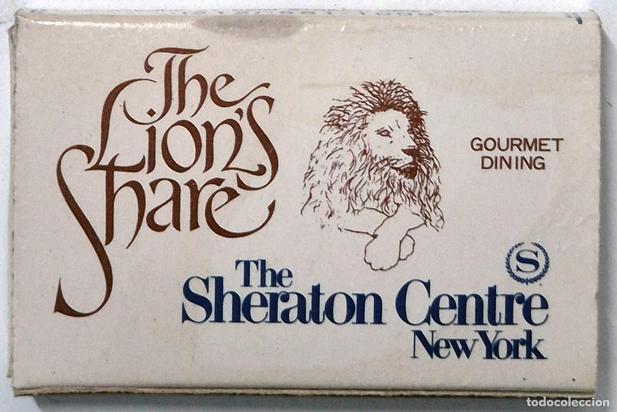 Cajas de cerillas: Caja de cerillas USA. The Lion's Share / The French Quartet en el The Sheraton Centre (New York)
