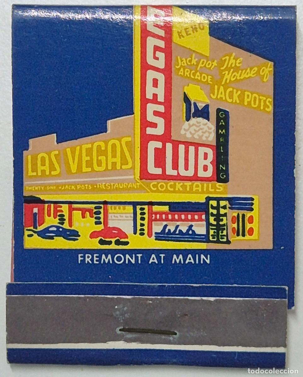 Cajas de cerillas: Caja de cerillas USA. Jackie and Mel's (Las Vegas) D&eacute;cada de los 60/70. Completa