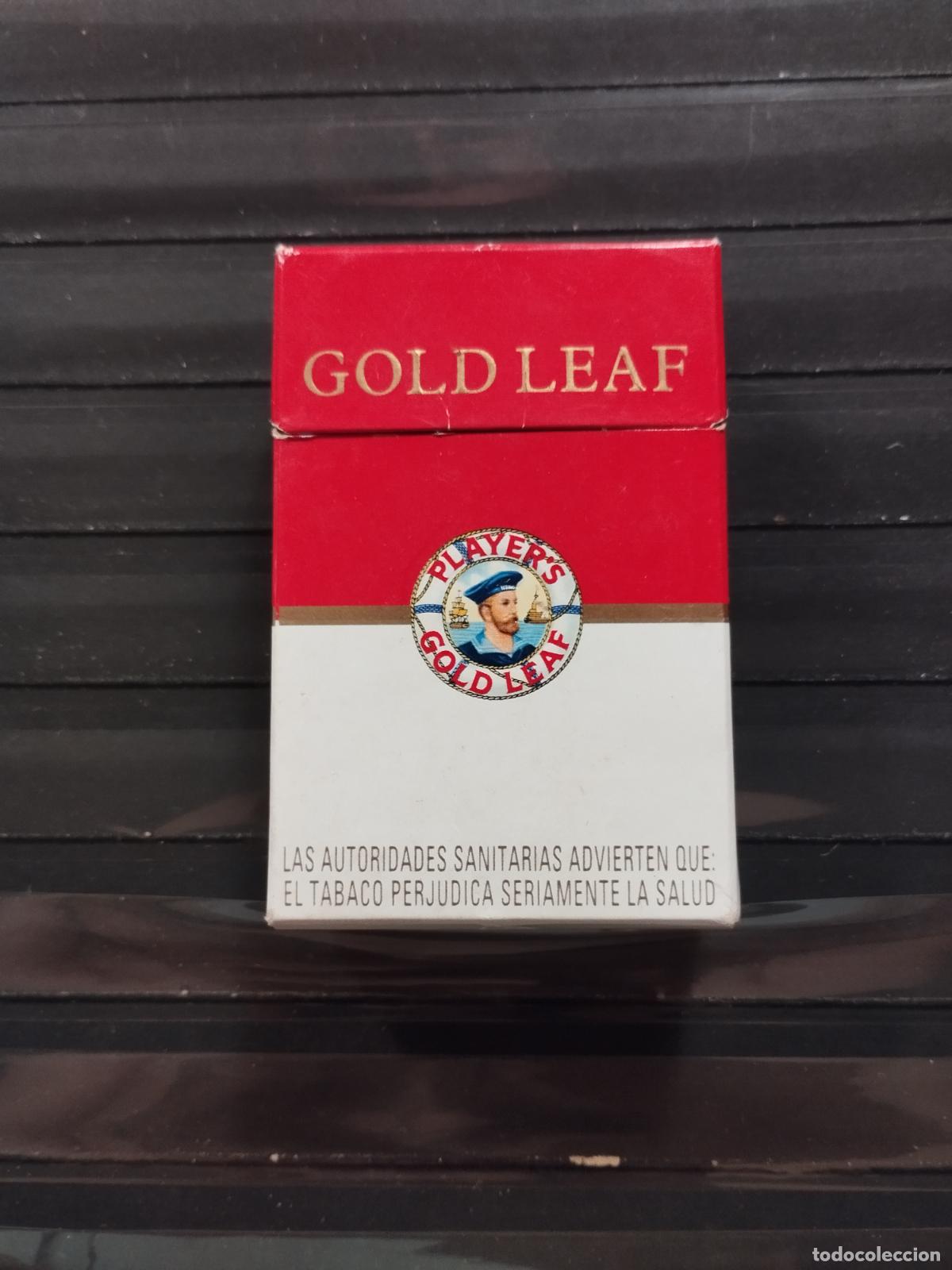 Cajas de cerillas: PAQUETE DE CIGARRILLOS. GOLD LEAF. CON TODO SU CONTENIDO.
