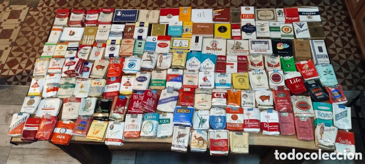 Cajas de cerillas: Gran lote paquetes cajetillas de tabaco