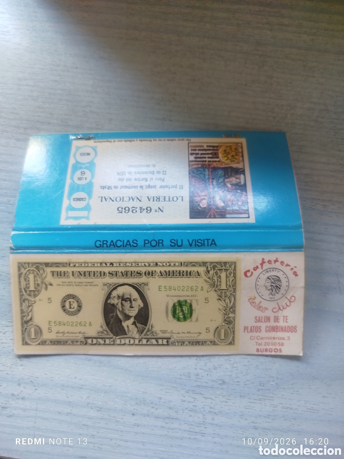 Cajas de cerillas: CAJA CERILLAS .Dolar Club burgos 1974
