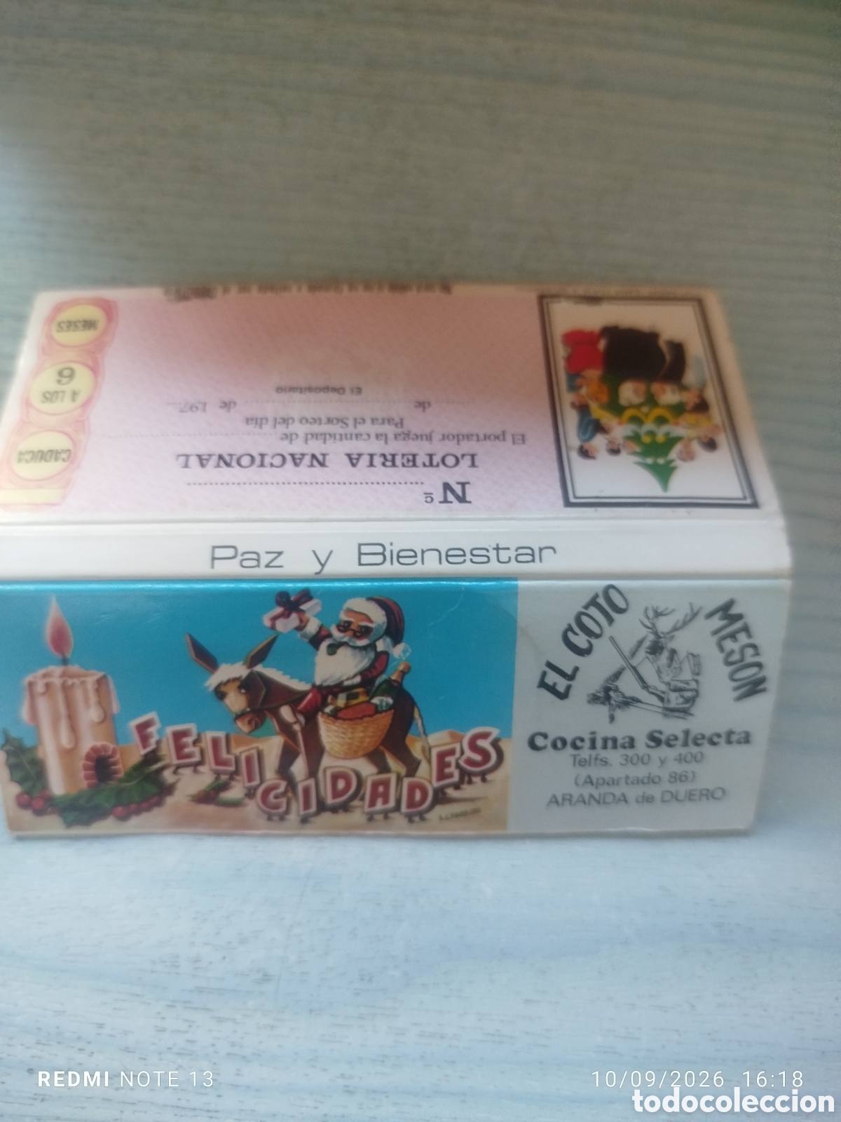 Streichholzschachteln: CAJA CERILLAS ..MESON EL COTO .ARANDA DE DUERO