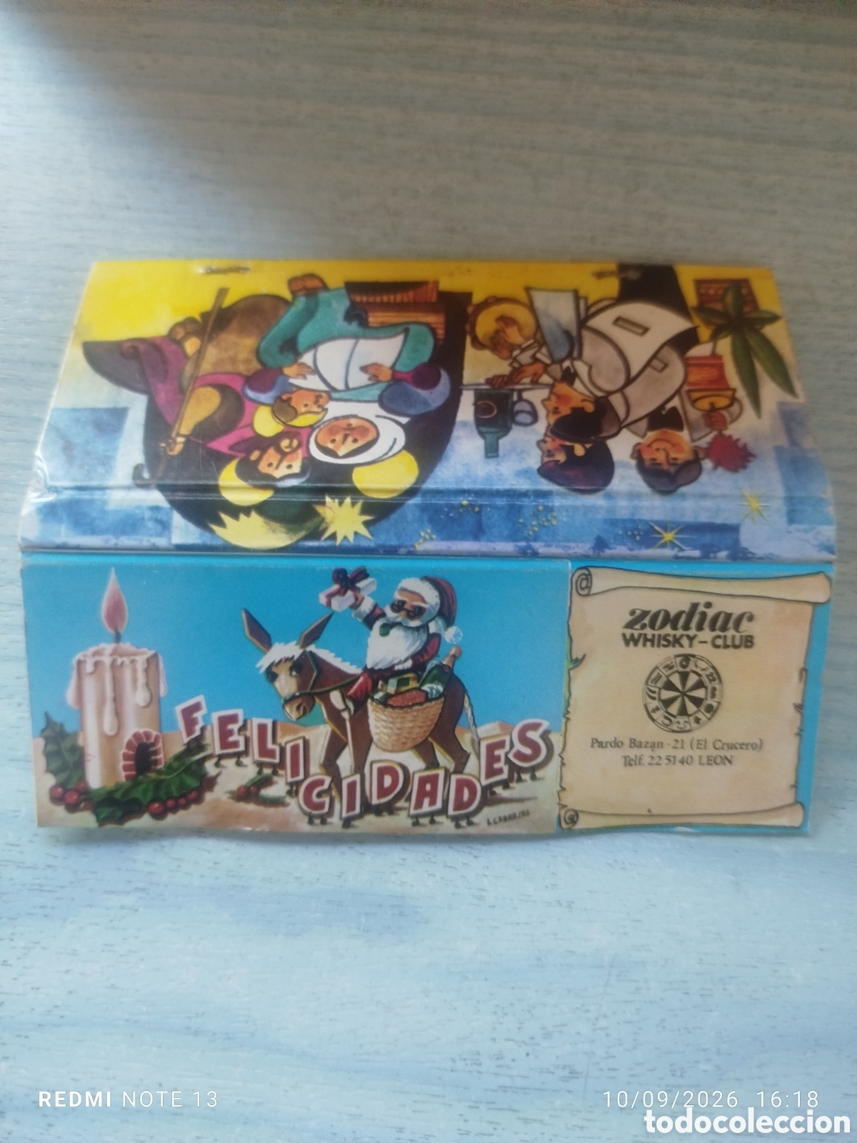 Cajas de cerillas: CAJA CERILLAS .ZODIAC CLUB -LEON