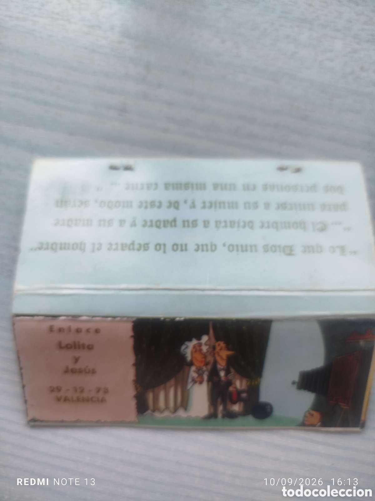 Cajas de cerillas: CAJA CERILLAS .enlace Valencia 1973