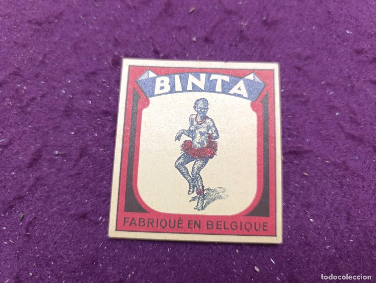 Cajas de cerillas: Cubierta de Caja de Cerilla, Binta, B&eacute;lgica