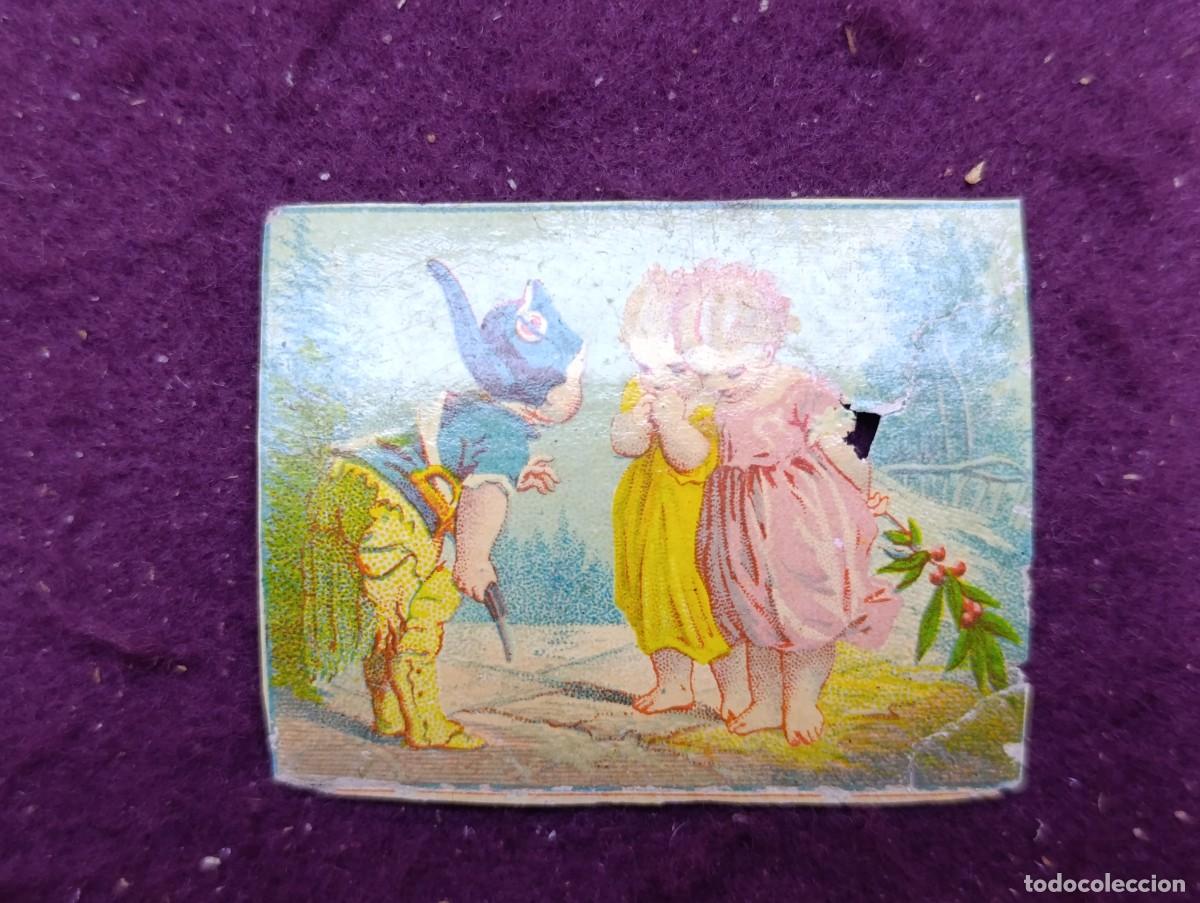 Streichholzschachteln: Cubierta de Caja de Cerilla, S. XIX, Ilustraci&oacute;n Infantil, Espa&ntilde;a