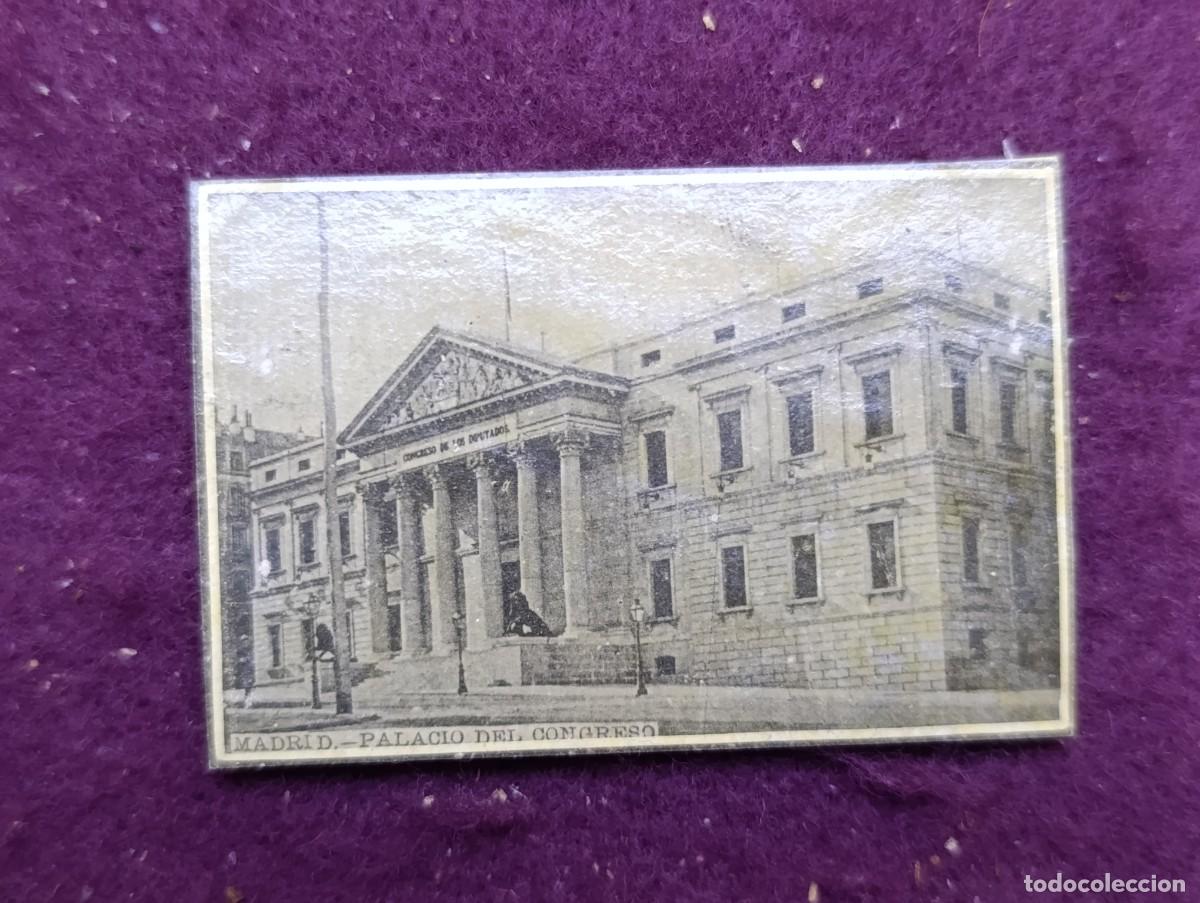 Streichholzschachteln: Cubierta de Caja de Cerilla, S. XIX, Madrid, Palacio del Congreso, Espa&ntilde;a