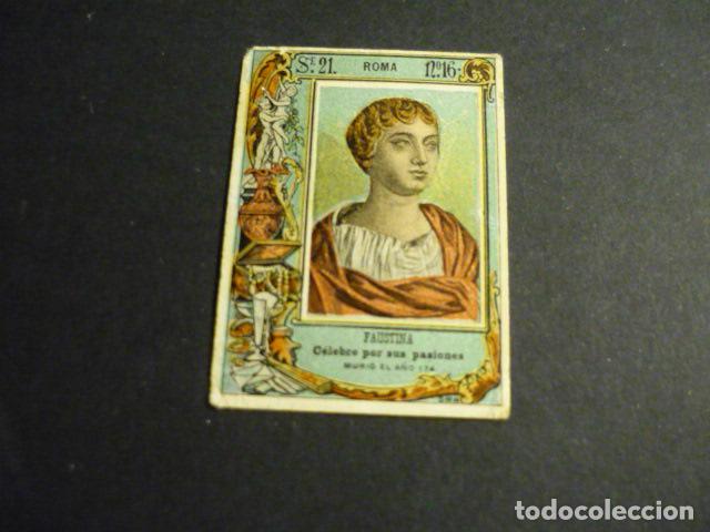 Streichholzschachteln: FAUSTINA CROMO SIGLO XIX CAJA DE CERILLAS