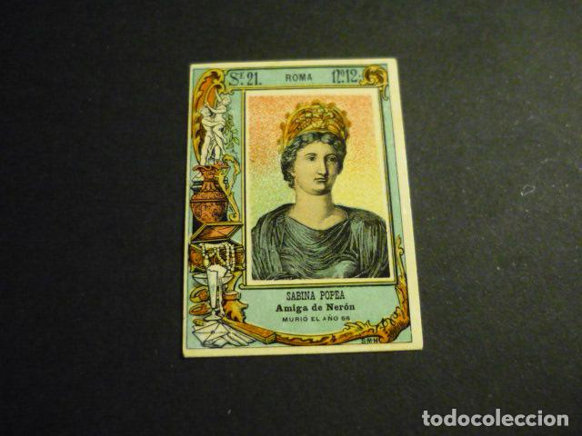 Cajas de cerillas: SABINA POPEA CROMO SIGLO XIX CAJA DE CERILLAS