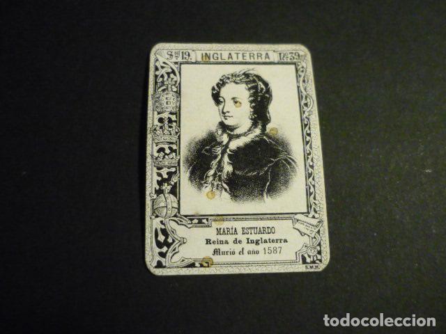 Cajas de cerillas: MARIA ESTUARDO CROMO SIGLO XIX CAJA DE CERILLAS