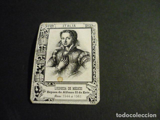 Cajas de cerillas: LUCRECIA DE MEDICIS CROMO SIGLO XIX CAJA DE CERILLAS